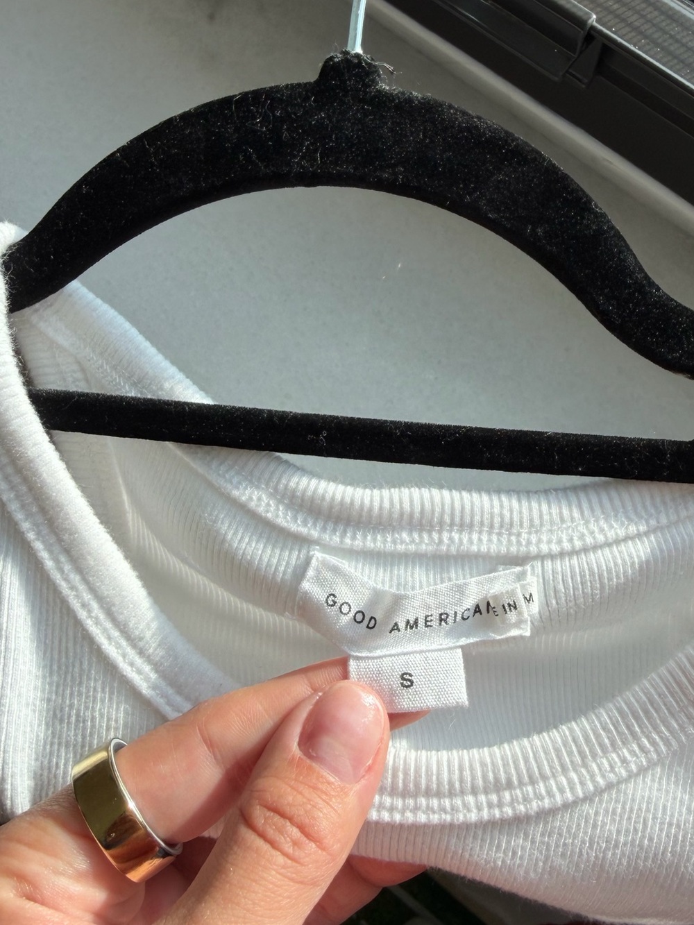 White Ribbed Tank Top - Picture 3 of 3